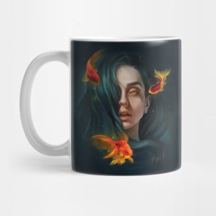 Mermaid and koifish Mug